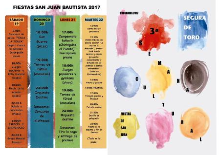 Imagen Programa Semana Cultural y fiestas de San Juan 2017