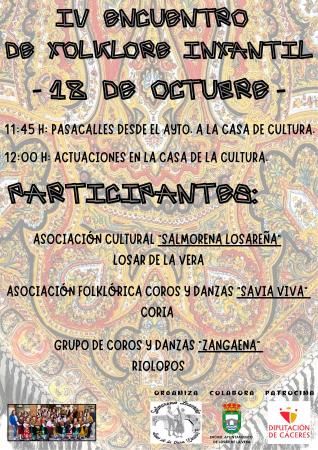 Imagen IV Encuentro de Folklore Infantil